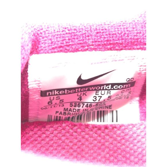 Nike Free Run 2 Athletic Running Shoe Womens Size 6.5 536746-605 Pink White - Picture 7 of 9